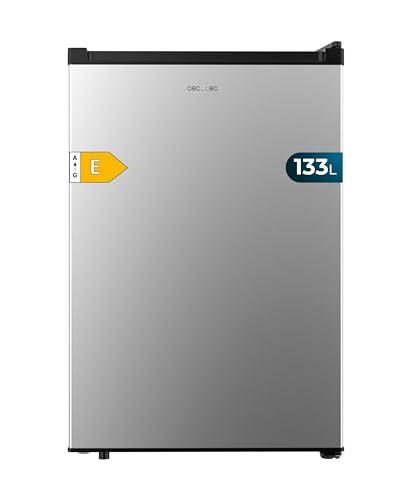 Cecotec Nevera Pequeña Frigorífico Mini Retro 91L 1 Porta Bolero Coolmarket TT Origin 90 Negro E. Frigorífico de Mesa, 83cm de Altura e 47cm de Largura, Bajo Consumo, Temperatura Regulable