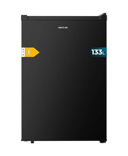 Cecotec Nevera Pequeña Frigorífico Mini Retro 91L 1 Porta Bolero Coolmarket TT Origin 90 Negro E. Frigorífico de Mesa, 83cm de Altura e 47cm de Largura, Bajo Consumo, Temperatura Regulable