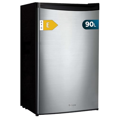 Cecotec Nevera Pequeña Frigorífico Mini Retro 91L 1 Porta Bolero Coolmarket TT Origin 90 Negro E. Frigorífico de Mesa, 83cm de Altura e 47cm de Largura, Bajo Consumo, Temperatura Regulable