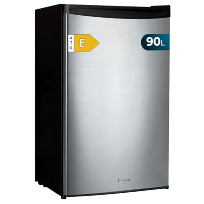 Cecotec Nevera Pequeña Frigorífico Mini Retro 91L 1 Porta Bolero Coolmarket TT Origin 90 Negro E. Frigorífico de Mesa, 83cm de Altura e 47cm de Largura, Bajo Consumo, Temperatura Regulable