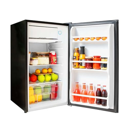 Cecotec Nevera Pequeña Frigorífico Mini Retro 91L 1 Porta Bolero Coolmarket TT Origin 90 Negro E. Frigorífico de Mesa, 83cm de Altura e 47cm de Largura, Bajo Consumo, Temperatura Regulable