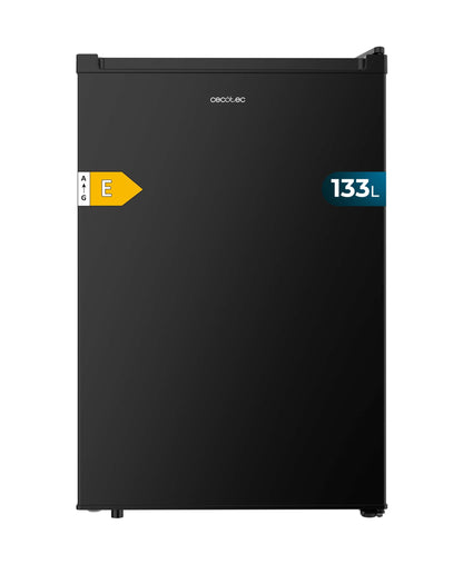 Cecotec Nevera Pequeña Frigorífico Mini Retro 91L 1 Porta Bolero Coolmarket TT Origin 90 Negro E. Frigorífico de Mesa, 83cm de Altura e 47cm de Largura, Bajo Consumo, Temperatura Regulable