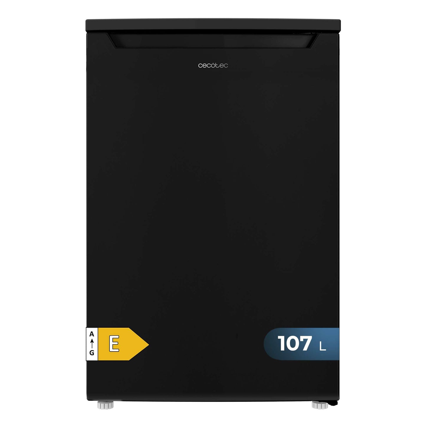 Cecotec Nevera Pequeña Frigorífico Mini Retro 91L 1 Porta Bolero Coolmarket TT Origin 90 Negro E. Frigorífico de Mesa, 83cm de Altura e 47cm de Largura, Bajo Consumo, Temperatura Regulable
