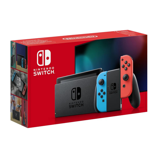 Consola Switch OLED – Pantalla de 7”, 64GB y Joy-Con Azul/Rojo Neón