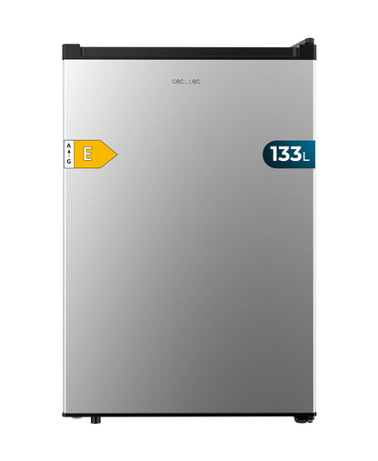 Cecotec Nevera Pequeña Frigorífico Mini Retro 91L 1 Porta Bolero Coolmarket TT Origin 90 Negro E. Frigorífico de Mesa, 83cm de Altura e 47cm de Largura, Bajo Consumo, Temperatura Regulable