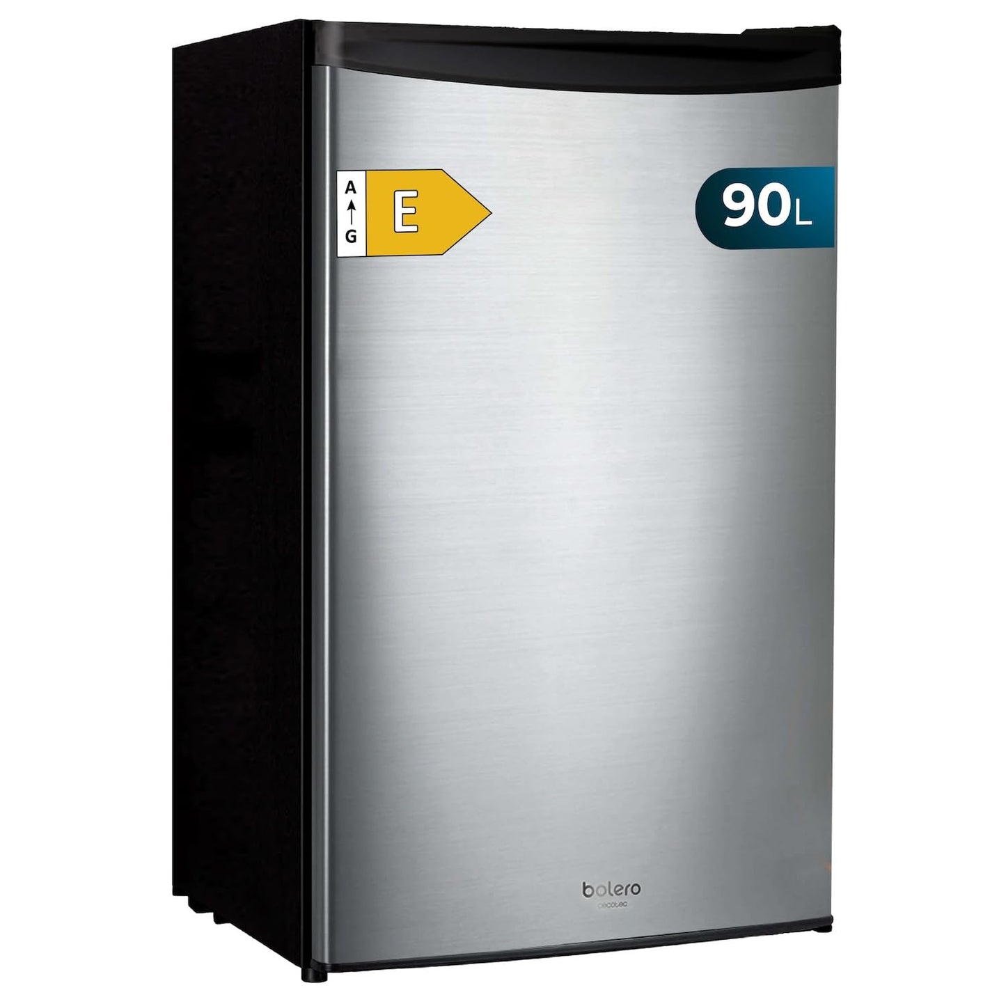 Cecotec Nevera Pequeña Frigorífico Mini Retro 91L 1 Porta Bolero Coolmarket TT Origin 90 Negro E. Frigorífico de Mesa, 83cm de Altura e 47cm de Largura, Bajo Consumo, Temperatura Regulable