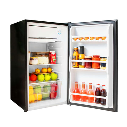 Cecotec Nevera Pequeña Frigorífico Mini Retro 91L 1 Porta Bolero Coolmarket TT Origin 90 Negro E. Frigorífico de Mesa, 83cm de Altura e 47cm de Largura, Bajo Consumo, Temperatura Regulable